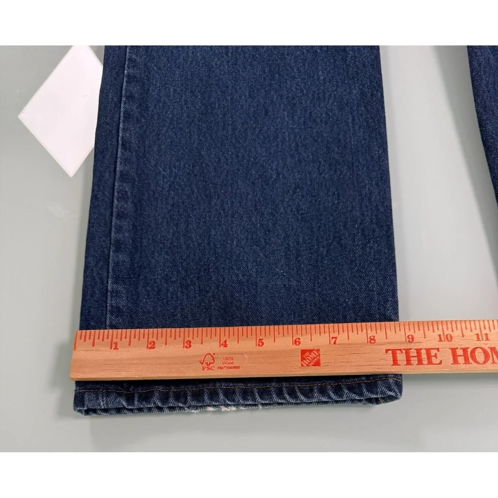 VTG 90s Levi's 501 Button Fly Denim Jean Mens 34x29 Blue Straight Fit DadCore